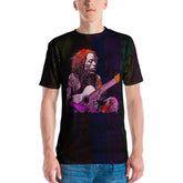 Botanical Bliss Men's Crew Neck T-Shirt on a clothing mannequin.